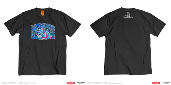 『ULTRAMAN： RISING』 第1弾 アメコミイラストTシャツ 5(ウルトラマン＆エミ)ブラック XXL[AIR TWOKYO]《０９月予約》