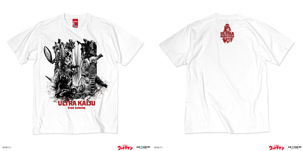 「ウルトラマンシリーズ」 第1弾 ウルトラ怪獣コラージュTシャツ ホワイト S[AIR TWOKYO]《０９月予約》