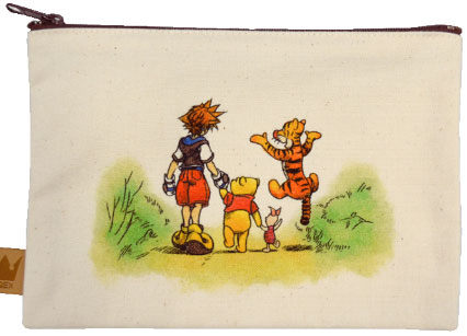 キングダム ハーツ キャンバスポーチ 〈100エーカーの森〉（再販）[スクウェア・エニックス]《発売済・在庫品》