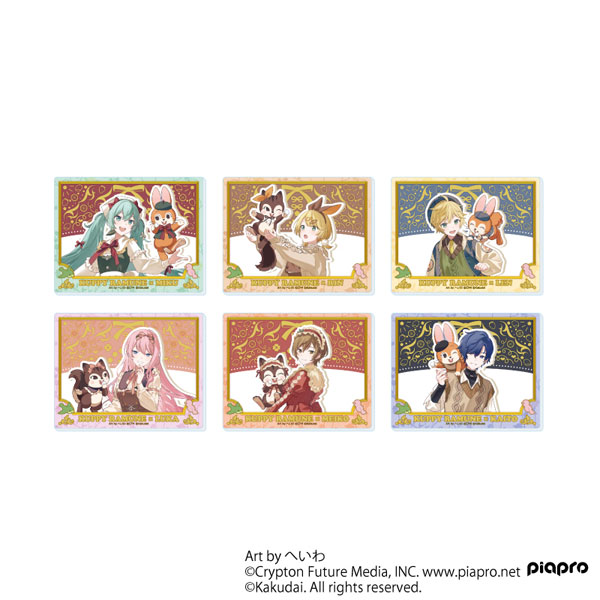 アクリルカード「初音ミク×クッピーラムネ」01/等身イラスト 6個入りBOX[A3]