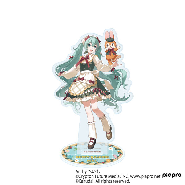 アクリルスタンド「初音ミク×クッピーラムネ」01/初音ミク×クッピー(等身イラスト)[A3]