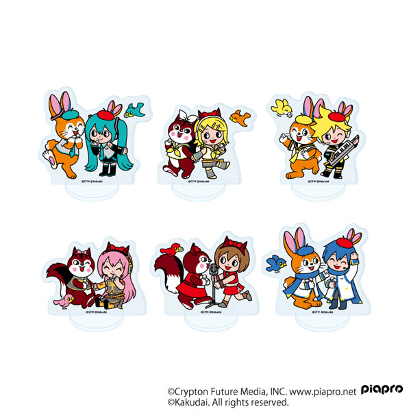 アクリルぷちスタンド「初音ミク×クッピーラムネ」01/デフォルメイラスト 6個入りBOX[A3]