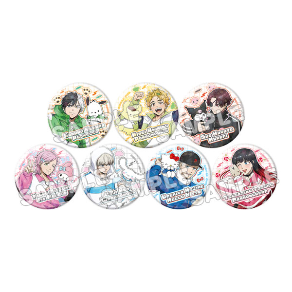WIND BREAKER×サンリオキャラクターズ2 トレーディングホログラム缶バッジ(等身) 7個入りBOX[TBSグロウディア]