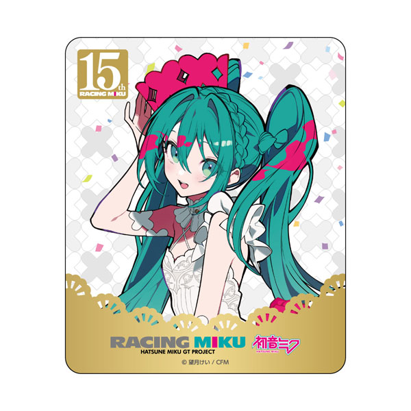 初音ミク GTプロジェクト レーシングミク 15th Rhapsody 2010-2025マグネットカーステッカー[キャラバン]