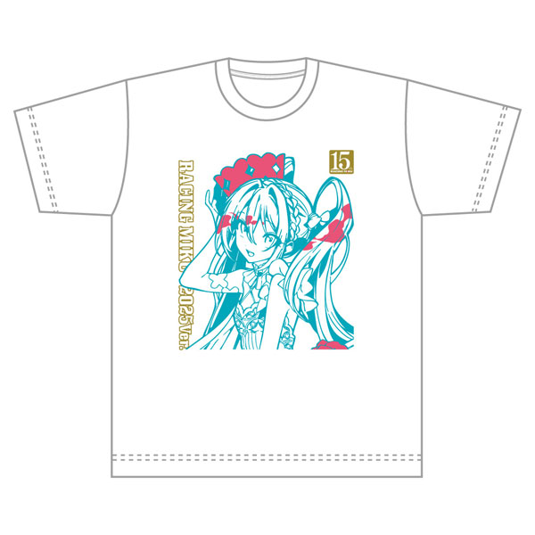 初音ミク GTプロジェクト レーシングミク 15th Rhapsody 2010-2025Tシャツ(Mサイズ)[キャラバン]