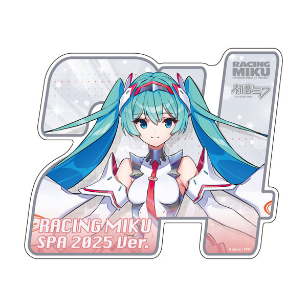 初音ミク GTプロジェクト 初音ミク レーシングVer.SPA 2025応援Ver.マグネットカーステッカー[キャラバン]