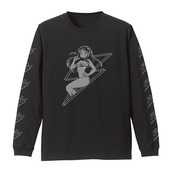 TVアニメ『うる星やつら』 ラムの電撃 袖リブロングスリーブTシャツ/BLACK-XL[コスパ]《１０月予約》