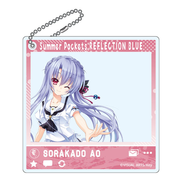 空門蒼　フィルム風アクリルキーホルダー Summer Pockets REFLECTION BLUE SNSぽいアクリルキーホルダー