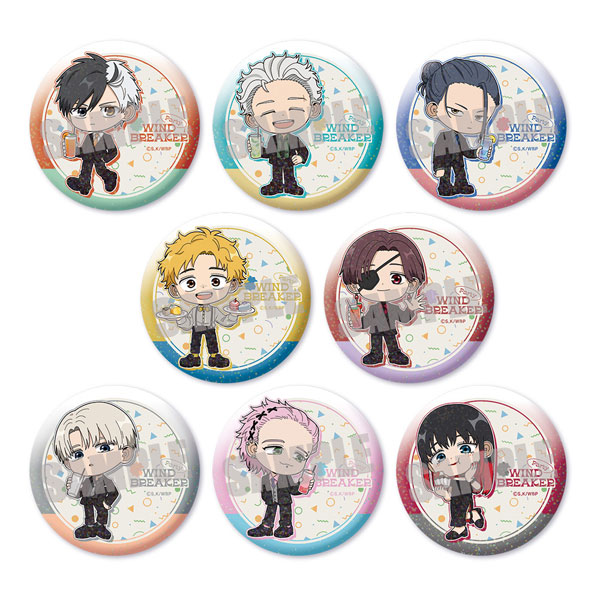 WIND BREAKER トレーディングホログラム缶バッジ PARTY ver. 8個