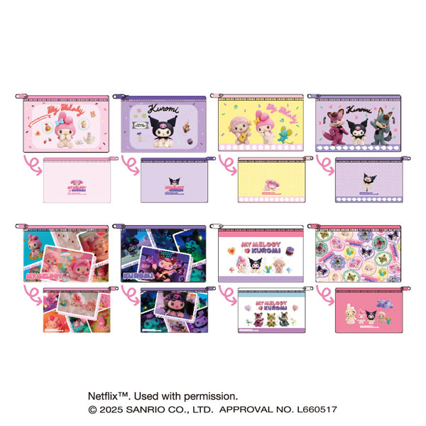 Netflixシリーズ「My Melody ＆ Kuromi」 クリアポーチコレクション 8個入りBOX[エンスカイ]