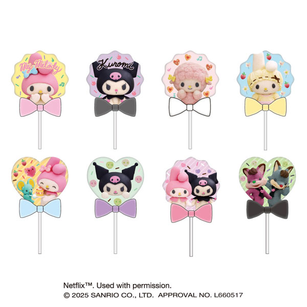 Netflixシリーズ「My Melody ＆ Kuromi」 キャンディー型アクリルキーホルダー 8個入りBOX[エンスカイ]