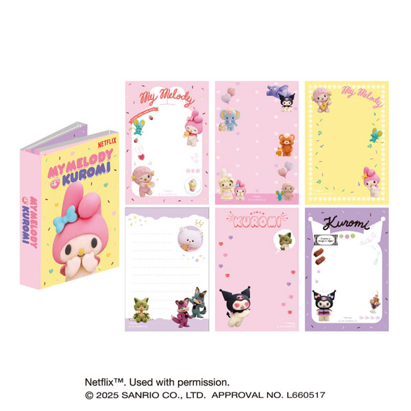 Netflixシリーズ「My Melody ＆ Kuromi」 パタパタメモ(1)[エンスカイ]