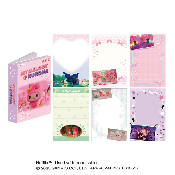 Netflixシリーズ「My Melody ＆ Kuromi」 パタパタメモ(2)[エンスカイ]