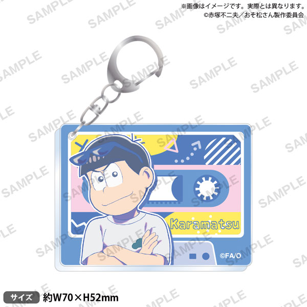 おそ松さん　カラ松　ハート型アクリルキーホルダー　アクキー ONKYO DIRECT｜劇場版 『おそ松さん』 カラ松 アクリル