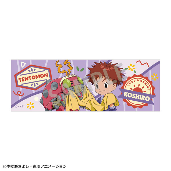 デジモンアドベンチャー ロングスクエア缶バッジ 泉光子郎＆テントモン 寝起き[カミオジャパン]