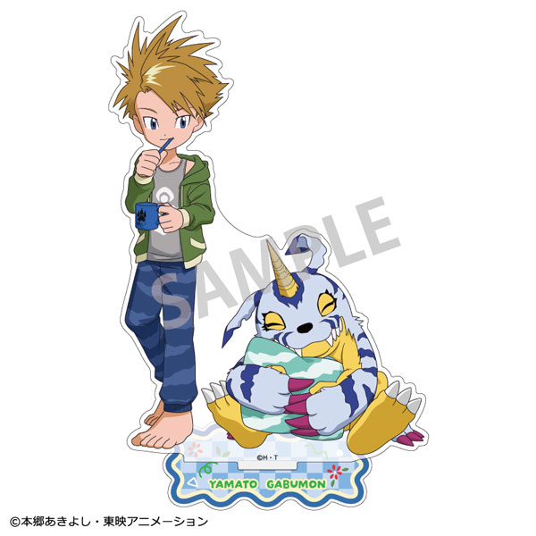 デジモンアドベンチャー アクリルスタンド 石田ヤマト＆ガブモン 寝起き[カミオジャパン]