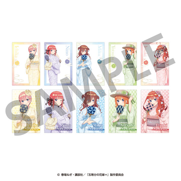 五等分の花嫁* トレーディングクリアカード ＜納涼Style＞ 10個