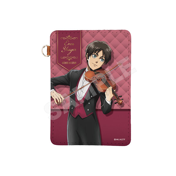 進撃の巨人 四重奏ver. レザーパスケース /01 エレン[CS.FRONT]《発売済・在庫品》