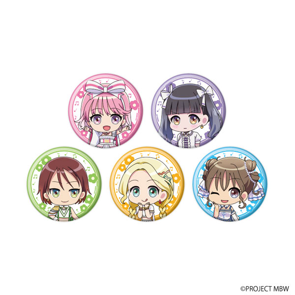 缶バッジ「前橋ウィッチーズ」03/ミニキャライラスト 5個入りBOX[A3]