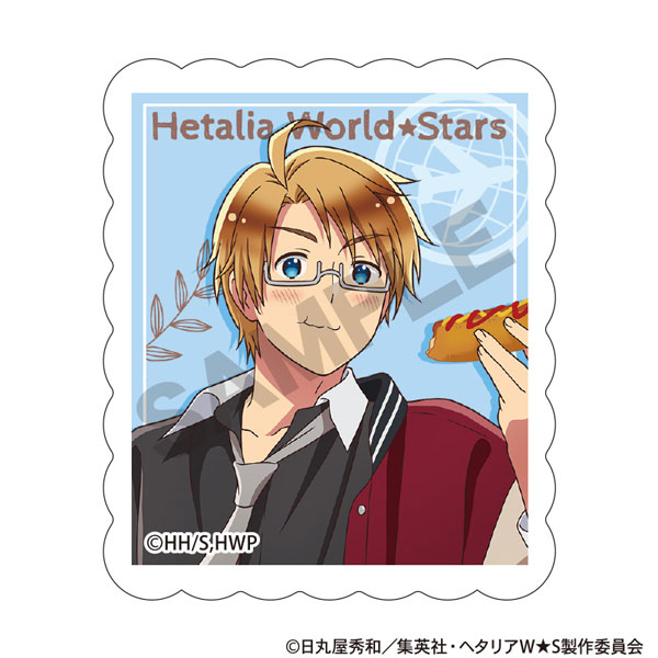 ヘタリア アクリルマグネット イタリア ドイツ 日本 アメリカ イギリス ヘタリア World☆Stars アクリルマグネット アメリカ 食べ歩き