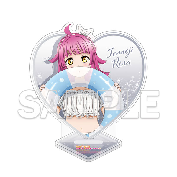 ラブライブ 虹ヶ咲 天王寺璃奈 アクリルスタンド ラブライブ!虹ヶ咲学園スクールアイドル同好会』ハート型ラメ