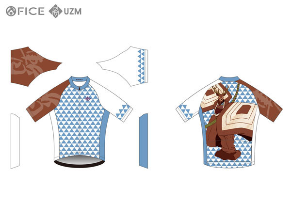 まつしまゆうこ サイクルジャージ ラグラン 暫(しばらく) - 鹿 XS（再販）[ファイス]《在庫切れ》