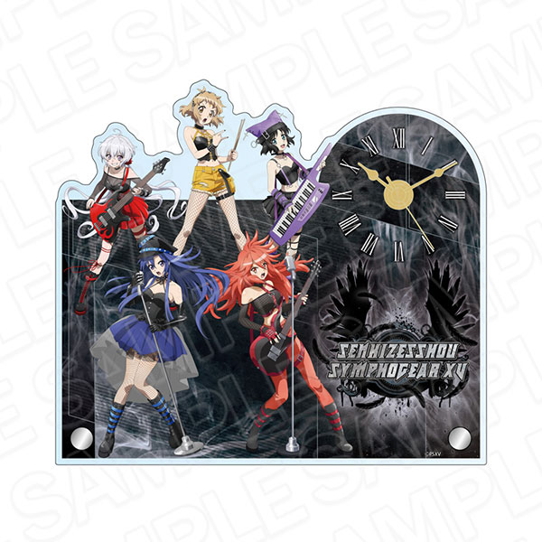 戦姫絶唱シンフォギアXV アクリルクロック 響＆翼＆クリス＆奏＆未来