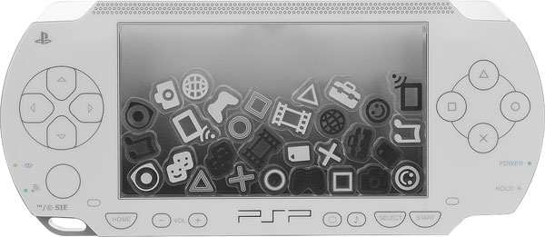 美品　スクウェア・エニックス PlayStationPortable PSP (PlayStation Portable)のシャカシャカアクリルスタンド 白