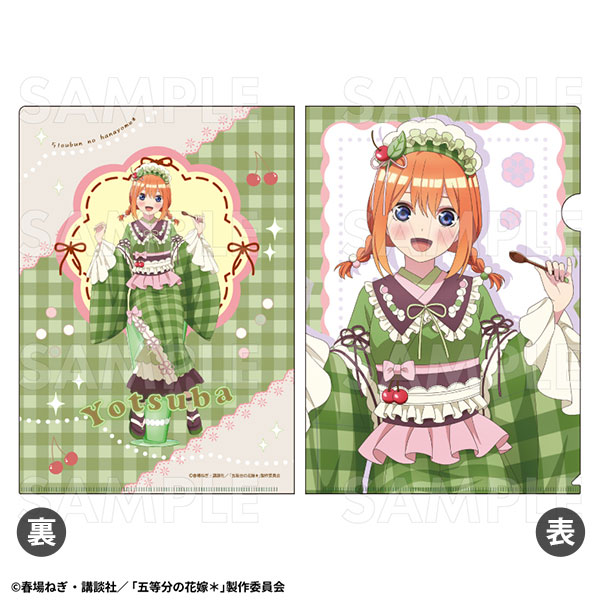上野焼〆花入 (未使用 新品同様) 五等分の花嫁* 和パフェドレスver. クリアファイル 中野四葉