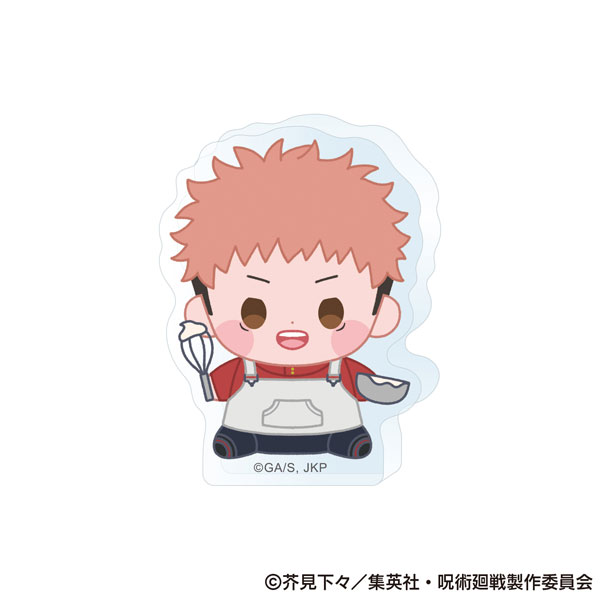 呪術廻戦 第2期 ミニアクリルブロック 虎杖悠仁 もっちび 調理実習Ver.[ムービック]《発売済・在庫品》