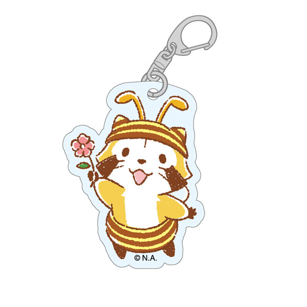 ラスカル FlowerDesignみつばち アクリルキーホルダー A[みどびよ！]