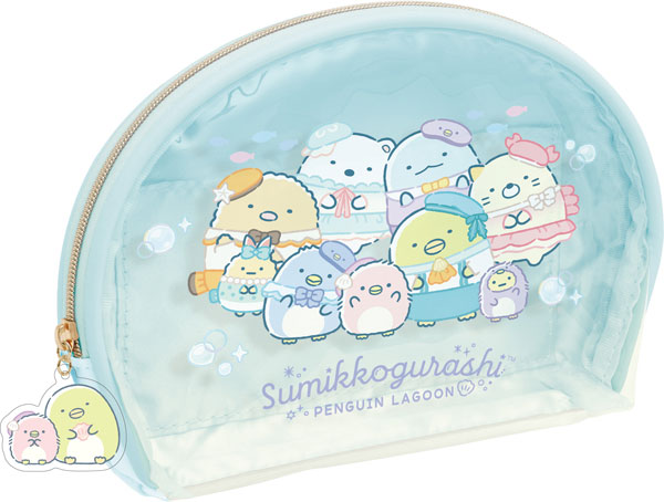 CA72501 すみっコぐらし ぺんぎんラグーン ポーチ[サンエックス]《発売済・在庫品》