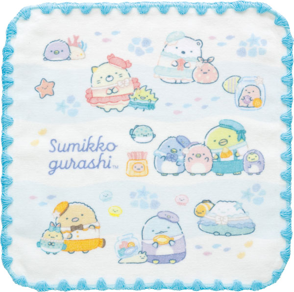 CM54202 すみっコぐらし ぺんぎんラグーン ミニタオル[サンエックス]《発売済・在庫品》