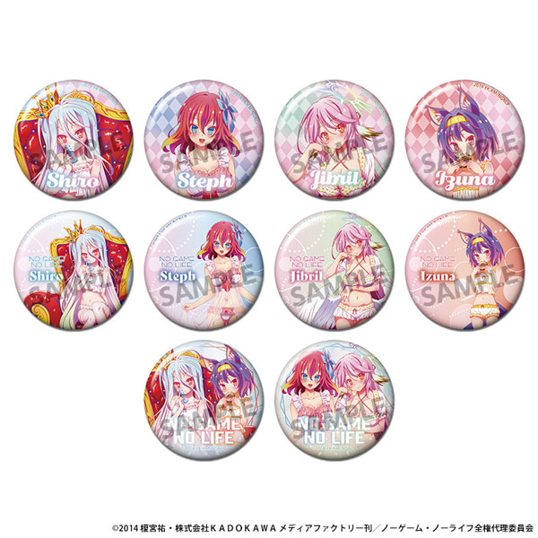 ノーゲーム・ノーライフ　白　トレーディング缶バッジ　らのすぽ！　サマーフェスタ ノーゲーム・ノーライフ 白 トレーディング缶バッジ らのすぽ