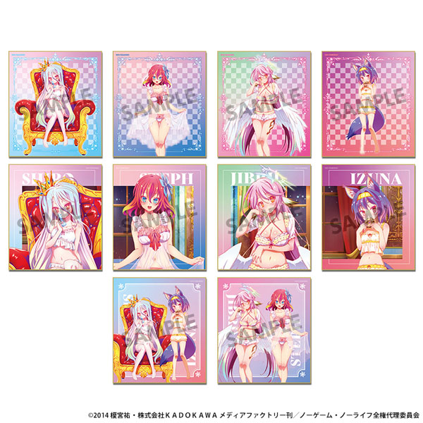 ノーゲーム・ノーライフ 描き下ろしトレーディングミニ色紙 ナイトウェア ver. 10個入りBOX