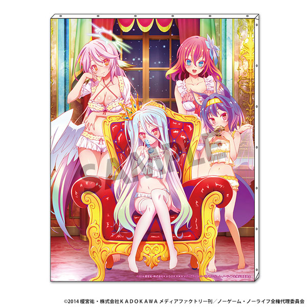 ノーゲーム・ノーライフ 描き下ろしF6キャンバスアート ナイトウェア ver.[ホビーストック]
