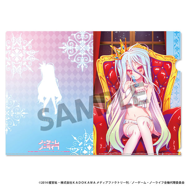 ノーゲーム・ノーライフ 描き下ろしクリアファイル 白 ナイトウェア ver.[ホビーストック]