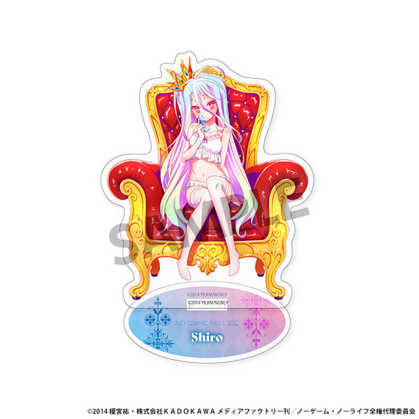 ノーゲーム・ノーライフ 描き下ろしアクリルスタンド 白 ナイトウェア ver.[ホビーストック]