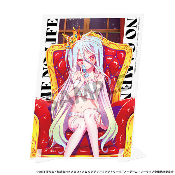 ノーゲーム・ノーライフ 描き下ろしビジュアルアクリルプレート 白 ナイトウェア ver.[ホビーストック]