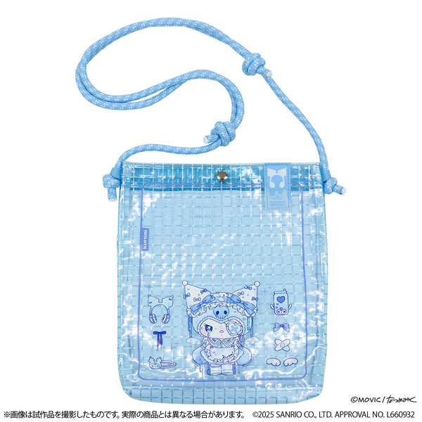 マイメロディ＆クロミ クロミ DOLLY MIX水色天使デザイン クリアサコッシュ[ムービック]《発売済・在庫品》