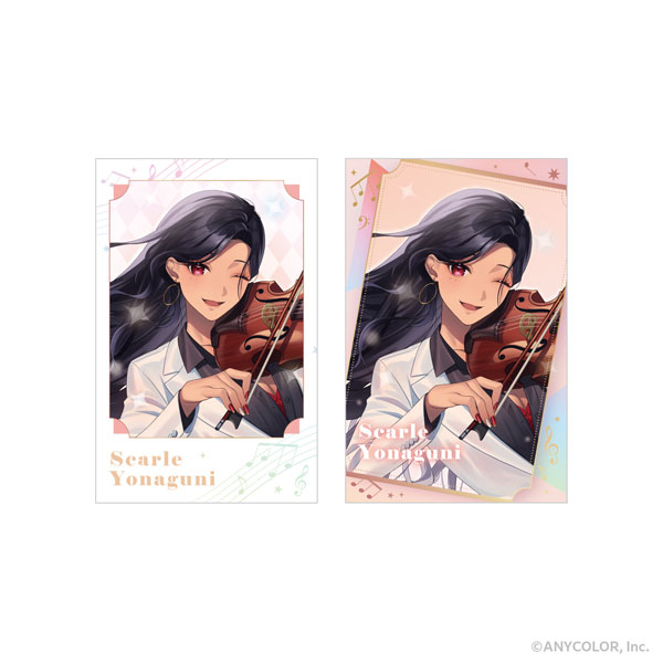 2個ずつ Off shot コレクションファイル リフィル マリィやユウリの柄 NIJISANJI EN ILUNA フォト風カード2枚セット Scarle Yonaguni