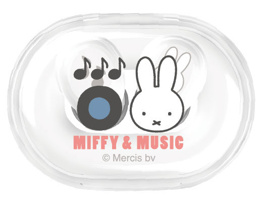 ミッフィー MIFFY＆MUSIC 完全ワイヤレス クリアステレオイヤホン フェイス[グルマンディーズ]