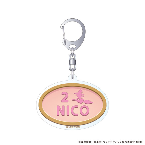 ウィッチウォッチ モチーフアクリルキーホルダー ドアプレート 若月ニコ[ムービック]