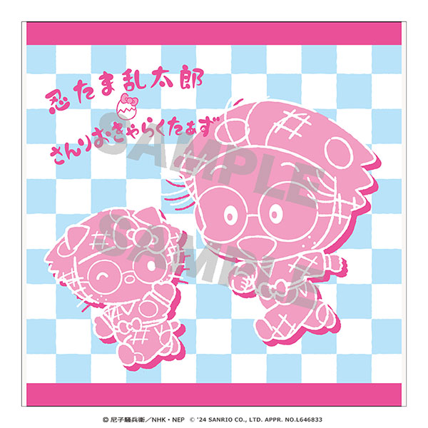 忍たま乱太郎×サンリオキャラクターズ ハンドタオル 乱太郎×ハローキティ[Up Fields]