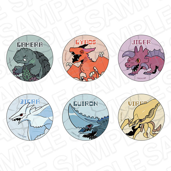 GAMERA -Rebirth- カンバッジ(ブラインド) デフォルメ ver. 6個入りセット[コンテンツシード]《１０月予約》