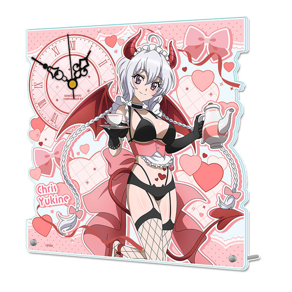 戦姫絶唱シンフォギアXV アクリルクロック 雪音クリス 戦姫絶唱シンフォギアXV 描き下ろし アクリル置時計 雪音クリス