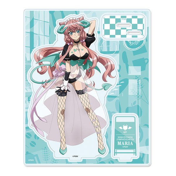 戦姫絶唱シンフォギアXV 描き下ろし アクリルスタンド マリア・カデンツァヴナ・イヴ 小悪魔ウェイトレス[シーズナルプランツ]《発売済・在庫品》