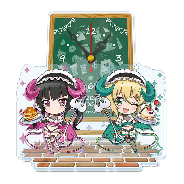 戦姫絶唱シンフォギアXV ぷちちょこ ミニアクリル置時計 月読調＆暁切歌 小悪魔ウェイトレス[シーズナルプランツ]