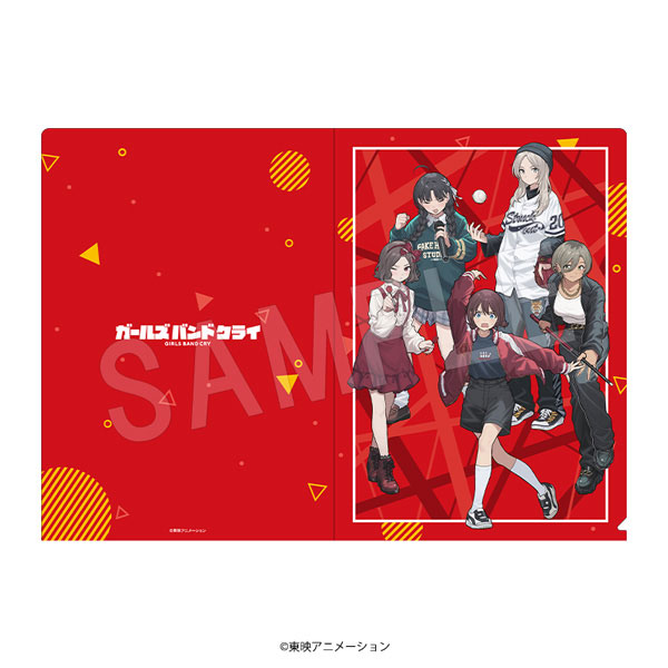 ランウェイで笑って クリアファイル1枚 美品 アニメ『ガールズバンドクライ』 A4クリアファイル ROUND1コラボ