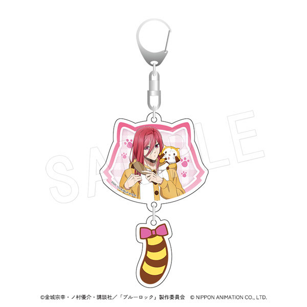 ブルーロック×ラスカル しっぽ付き2連アクリルキーホルダー 千切豹馬[中外鉱業]
